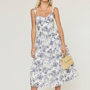 NWT Summer Toile Midi Dress Size L